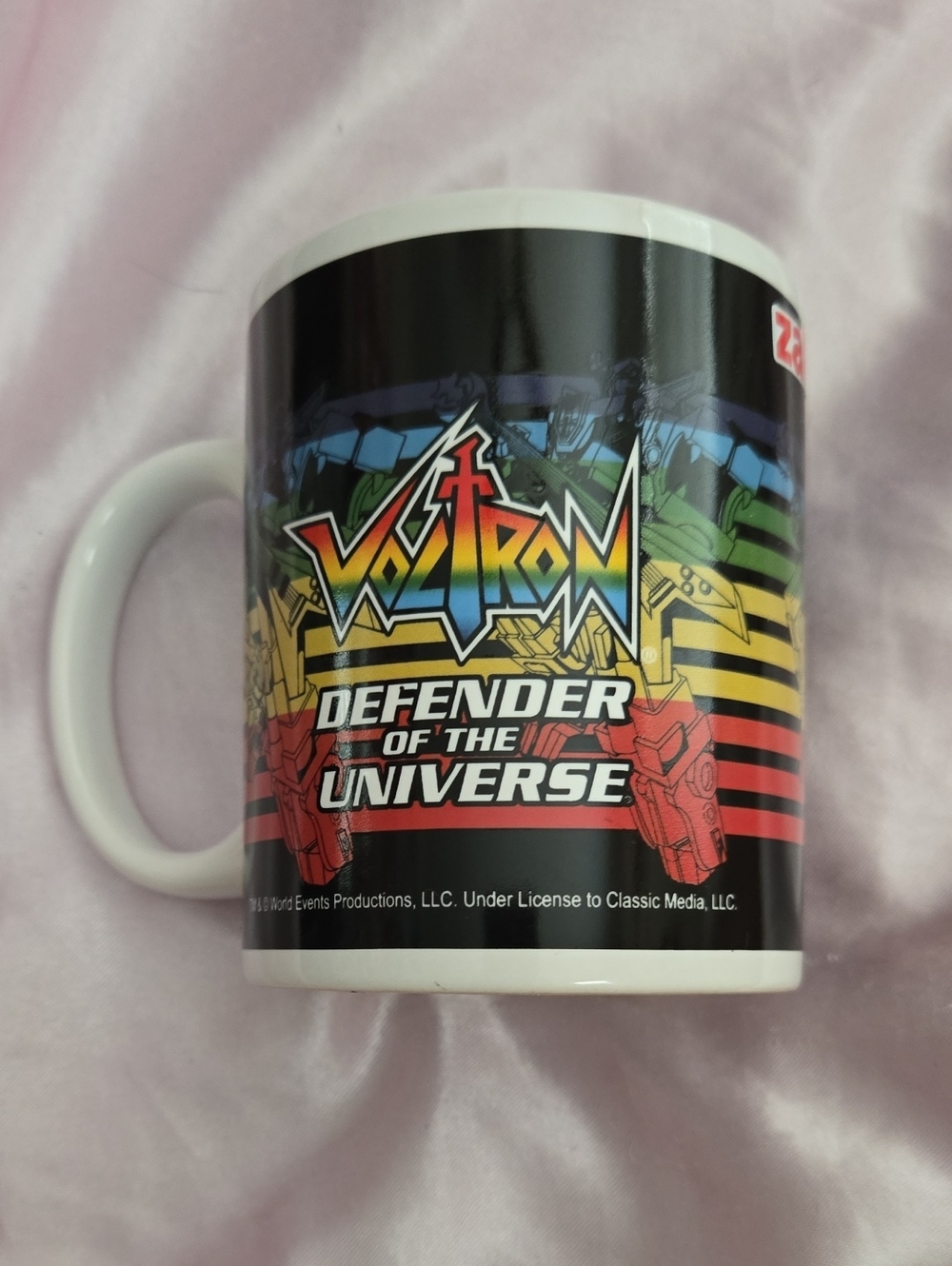 Voltron Defender of the Universe Colorful Logo Mug